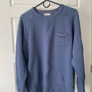 MIDWEIGHT POCKET SWEATSHIRT IN HALE NAVY BLUE *LIKE NEW* *WORN ONCE*